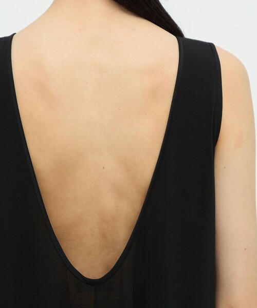 TOMORROWLAND .B（トゥモローランドビー）の「コットンテンセル ロングワンピース（ワンピース・レディース・チャコールグレー/レッド・FREE）」の7枚目の写真