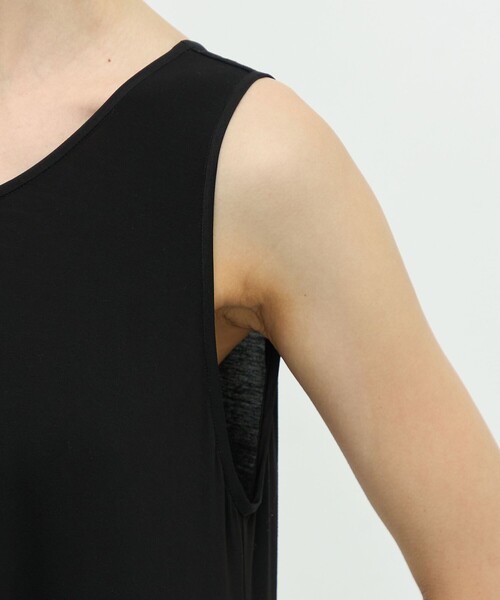 TOMORROWLAND .B（トゥモローランドビー）の「コットンテンセル ロングワンピース（ワンピース・レディース・チャコールグレー/レッド・FREE）」の8枚目の写真