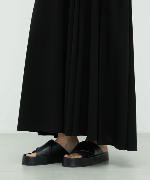 TOMORROWLAND .B（トゥモローランドビー）の「コットンテンセル ロングワンピース（ワンピース・レディース・チャコールグレー/レッド・FREE）」の10枚目の写真