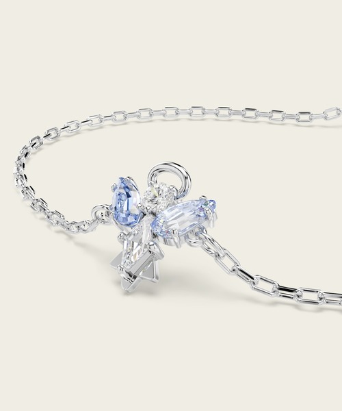 SWAROVSKI（スワロフスキー）の「【公式】【スワロフスキー】Magic ブレスレット, エンジェル, ブルー, ロジウム・プレーティング（ブレスレット・レディース・ブルー・M）」の4枚目の写真