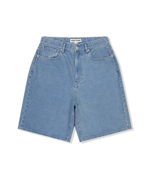YESEYESEE(イエスアイシー)の「Basal 5 Pockets Denim Shorts(デニムパンツ・メンズ・ダークインディゴブルー/クリーム/ライトブルー・S/M/L/XL)」の1枚目の写真