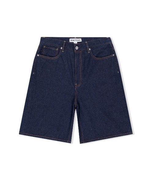 YESEYESEE(イエスアイシー)の「Basal 5 Pockets Denim Shorts(デニムパンツ・メンズ・ダークインディゴブルー/クリーム/ライトブルー・S/M/L/XL)」の3枚目の写真