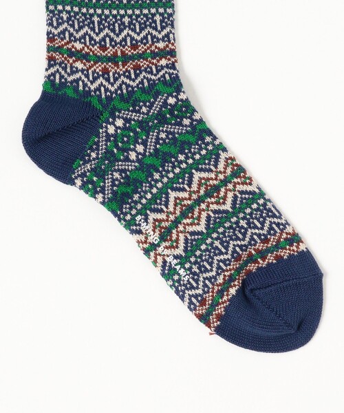 B:MING by BEAMS（ビーミングバイビームス）の「フェアアイル クルー ソックス（ソックス/靴下・メンズ・ネイビー/グレー/ナチュラル・ONE SIZE）」の5枚目の写真