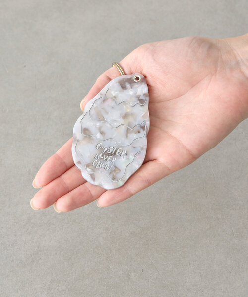 BIRTHDAY BAR（バースデイバー）の「広島店・WEB限定　OYSTER LOVER CLUB ミラー（手鏡/メイクミラー・レディース・グレー・0）」の2枚目の写真