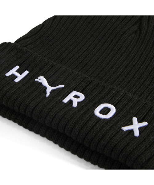 PUMA(プーマ)の「PUMA プーマ ユニセックス トレーニング PUMA x HYROX MC ビーニー PUMA x HYROX MC Be(ニットキャップ/ビーニー・メンズ・ブラック・フリー)」の4枚目の写真