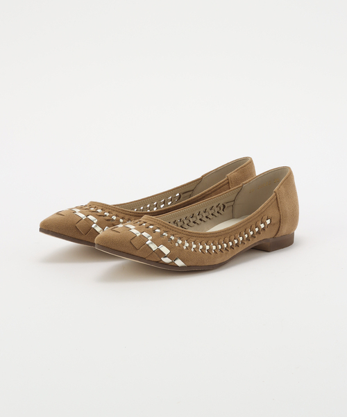 【美品】LE TALON ポインテッドサシメッシュフラット レディース ポインテッドサシメッシュフラット（バレエシューズ）｜LE TALON