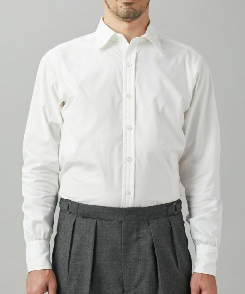 BRITISH MADE(ブリティッシュメイド)の「ドレスシャツ/ロンドン(ホワイト)(MEN) 全1色(シャツ/ブラウス・メンズ・ホワイト・M/S/L)」の8枚目の写真