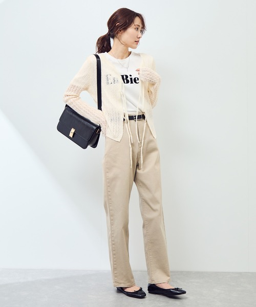 ROPE' PICNIC(ロペピクニック)の「レース編みメッシュニットカーディガン(カーディガン/ボレロ・レディース・ベージュ系その他/ダークブラウン/キナリ・FREE)」の5枚目の写真