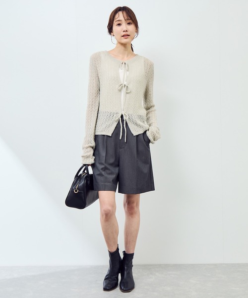 ROPE' PICNIC(ロペピクニック)の「レース編みメッシュニットカーディガン(カーディガン/ボレロ・レディース・ベージュ系その他/ダークブラウン/キナリ・FREE)」の19枚目の写真