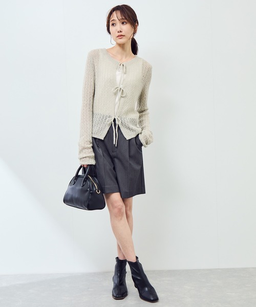 ROPE' PICNIC(ロペピクニック)の「レース編みメッシュニットカーディガン(カーディガン/ボレロ・レディース・ベージュ系その他/ダークブラウン/キナリ・FREE)」の20枚目の写真