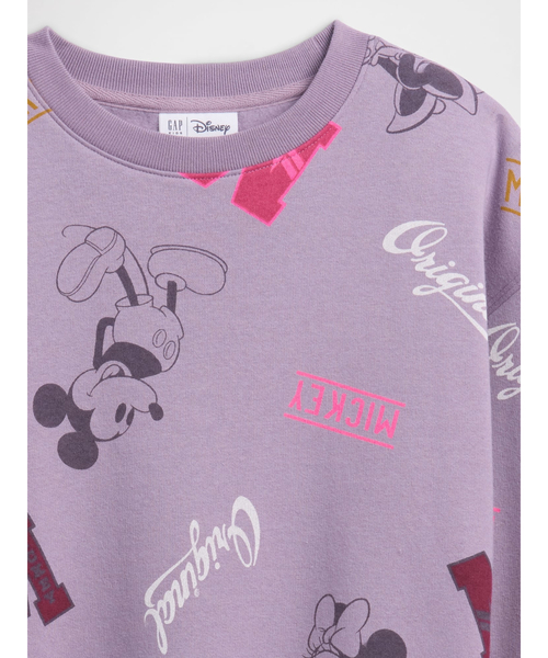GAP（ギャップ）の「GapKids × ディズニー オーバーサイズ プリント スウェットシャツ（スウェット・キッズ・パープル・110cm/120cm/130cm/140cm/150cm/160cm）」の3枚目の写真