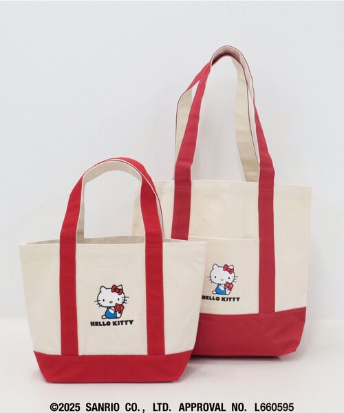 fredy emue（フレディエミュ）の「【HELLO KITTY meet FREDY emue】 プリントミディアムトートバッグ（トートバッグ・レディース・ブルー系その他/ホワイト系その他・FREE）」の7枚目の写真