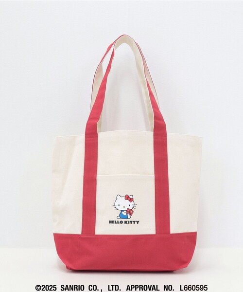 fredy emue（フレディエミュ）の「【HELLO KITTY meet FREDY emue】 プリントミディアムトートバッグ（トートバッグ・レディース・ブルー系その他/ホワイト系その他・FREE）」の8枚目の写真