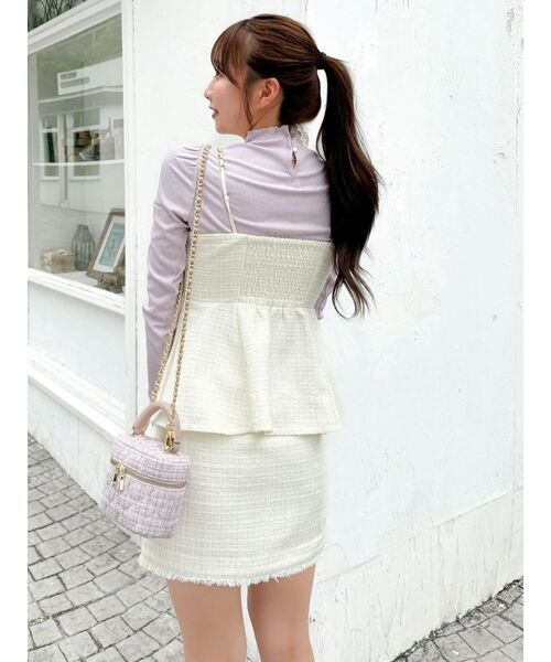 セール】ツイードツイストビスチェ（タンクトップ）｜dazzlin