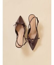 リボンパンプス