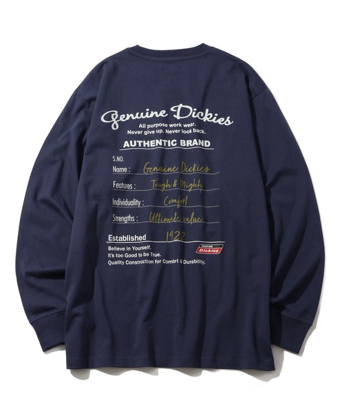 Dickies(ディッキーズ)の「【GENUINE DICKIES/ジェニュインディッキーズ】アートワークデザイン ロングスリーブTシャツ(Tシャツ/カットソー・メンズ・ダークブルー/ブラック/ホワイト/アッシュグレー・XL/M/L)」の12枚目の写真