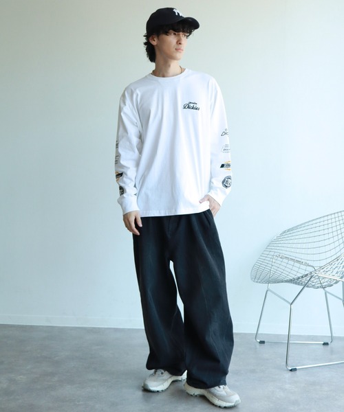 Dickies(ディッキーズ)の「【GENUINE DICKIES/ジェニュインディッキーズ】アートワークデザイン ロングスリーブTシャツ(Tシャツ/カットソー・メンズ・ダークブルー/ブラック/ホワイト/アッシュグレー・XL/M/L)」の18枚目の写真