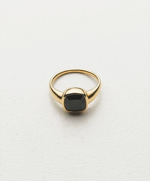 アクセサリー fauvirame Black Spinel Signet Ring Black Spinel Signet Ring（リング）｜Fauvirame（フォーヴィ