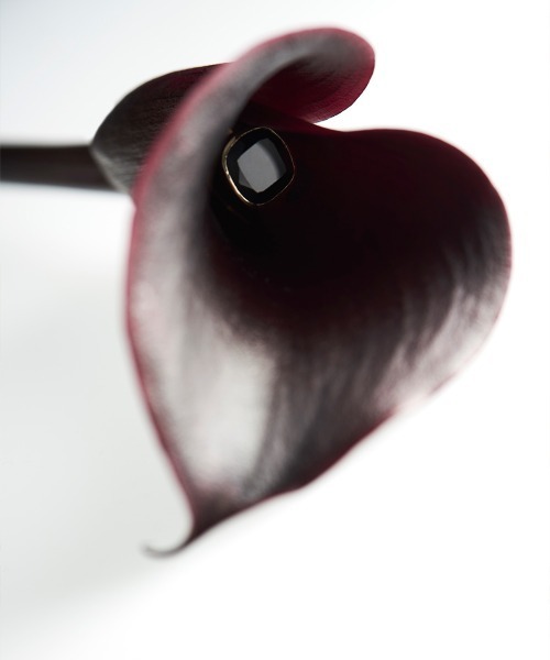 限定値下Fauvirame Black Spinel Square Ring9号 Black Spinel Square Ring（リング）｜Fauvirame（フォーヴィ