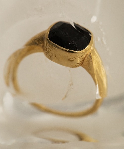 fauvirame Black Spinel Square Ring 10.5号 Black Spinel Square Ring（リング）｜Fauvirame（フォーヴィ