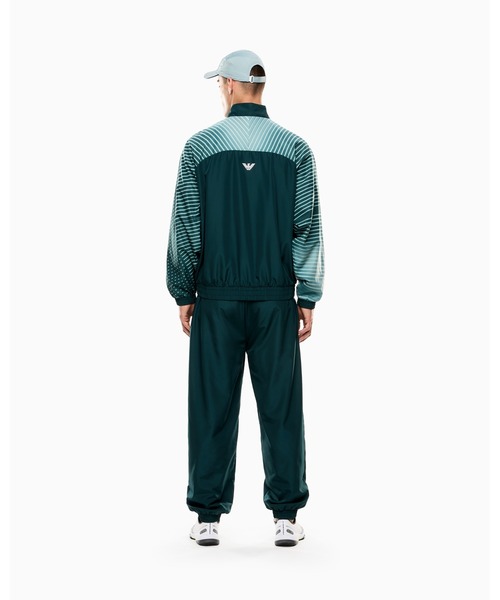 EMPORIO ARMANI EA7(エンポリオアルマーニイーエーセブン)の「【エンポリオ アルマーニ EA7】Tennis Pro トラックスーツ VENTUS7テクニカルファブリック プリント(セットアップ・メンズ・ネイビー/ブルーグリーン・X-SMALL/X-LARGE/SMALL/MEDIUM/LARGE)」の8枚目の写真