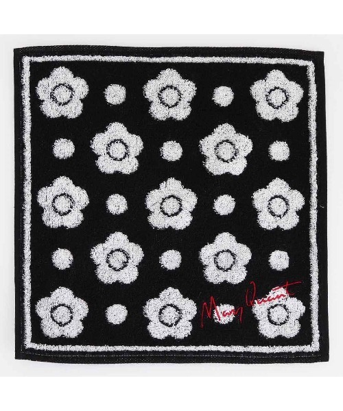 MARY QUANT（マリークワント）の「MARY QUANT タオル S <デイジー＆ドット>（ハンカチ/ハンドタオル・レディース・ベージュ/ブラック・FREE）」の5枚目の写真