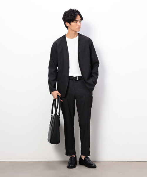 COMME CA ISM（コムサイズム）の「【セットアップ対応】デニムライクストレッチ テーパードパンツ（その他パンツ・メンズ・ブラック/ネイビー・MEDIUM/SMALL/LARGE）」の3枚目の写真