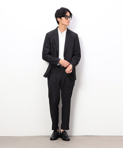 COMME CA ISM（コムサイズム）の「【セットアップ対応】デニムライクストレッチ テーパードパンツ（その他パンツ・メンズ・ブラック/ネイビー・MEDIUM/SMALL/LARGE）」の5枚目の写真