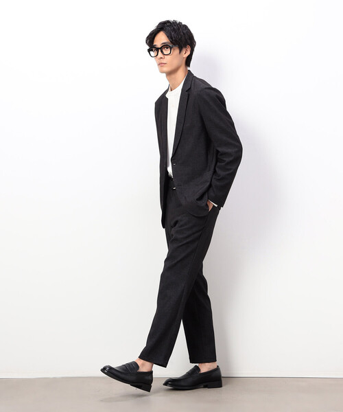 COMME CA ISM（コムサイズム）の「【セットアップ対応】デニムライクストレッチ テーパードパンツ（その他パンツ・メンズ・ブラック/ネイビー・MEDIUM/SMALL/LARGE）」の6枚目の写真