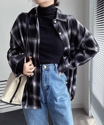 SHEPP | ルーズシルエット チェックシャツ 長袖 / 10色展開(シャツ/ブラウス)