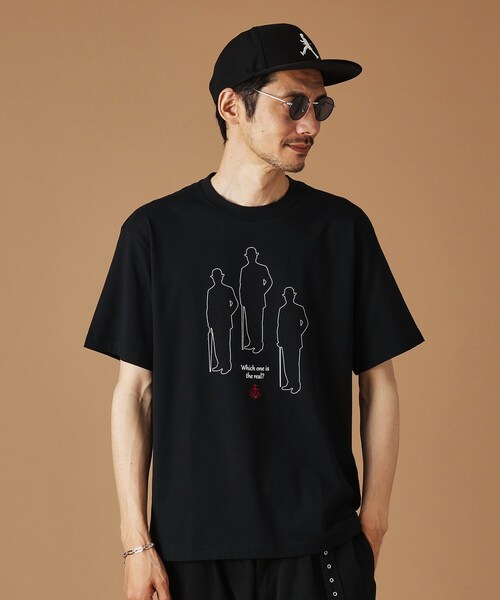 40ｃｔ＆525（フォーティーカラッツアンドゴーニーゴ）の「【Sサイズ～】シャドーマンズ半袖Tシャツ（Tシャツ/カットソー・メンズ・ホワイト/ブラック・01/04/02/03）」の2枚目の写真