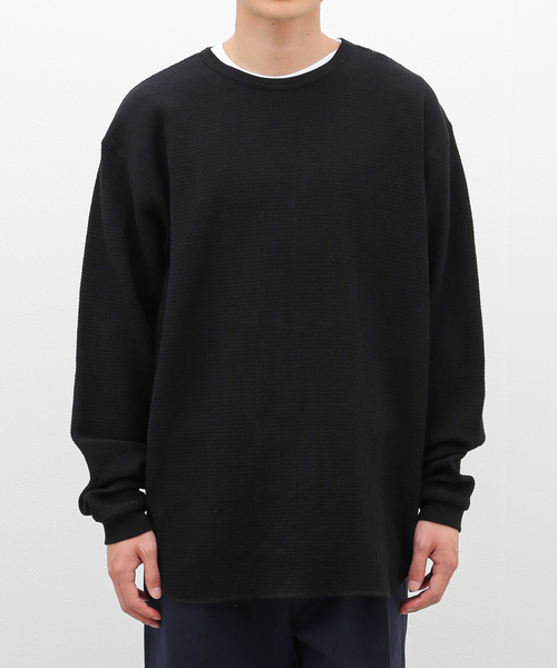 JOURNAL STANDARD J.S HOMESTEAD（ジャーナルスタンダードホームステッド）の「J.S.Homestead /  レノ メッシュ ファブリック ロンT（Tシャツ/カットソー・メンズ・マスタード/アイボリー/ブラック/ブラウン・LARGE/MEDIUM）」の12枚目の写真