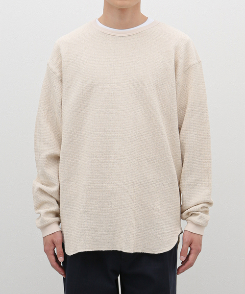 JOURNAL STANDARD J.S HOMESTEAD（ジャーナルスタンダードホームステッド）の「J.S.Homestead /  レノ メッシュ ファブリック ロンT（Tシャツ/カットソー・メンズ・マスタード/アイボリー/ブラック/ブラウン・LARGE/MEDIUM）」の15枚目の写真