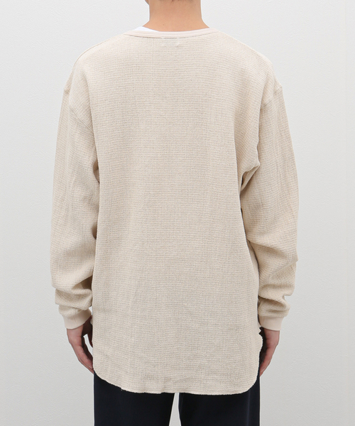 JOURNAL STANDARD J.S HOMESTEAD（ジャーナルスタンダードホームステッド）の「J.S.Homestead /  レノ メッシュ ファブリック ロンT（Tシャツ/カットソー・メンズ・マスタード/アイボリー/ブラック/ブラウン・LARGE/MEDIUM）」の17枚目の写真