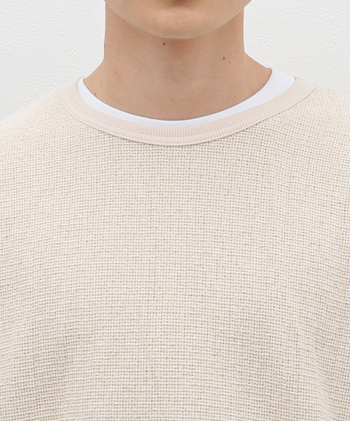 JOURNAL STANDARD J.S HOMESTEAD（ジャーナルスタンダードホームステッド）の「J.S.Homestead /  レノ メッシュ ファブリック ロンT（Tシャツ/カットソー・メンズ・マスタード/アイボリー/ブラック/ブラウン・LARGE/MEDIUM）」の18枚目の写真