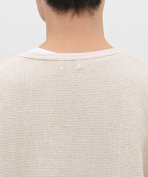 JOURNAL STANDARD J.S HOMESTEAD（ジャーナルスタンダードホームステッド）の「J.S.Homestead /  レノ メッシュ ファブリック ロンT（Tシャツ/カットソー・メンズ・マスタード/アイボリー/ブラック/ブラウン・LARGE/MEDIUM）」の19枚目の写真