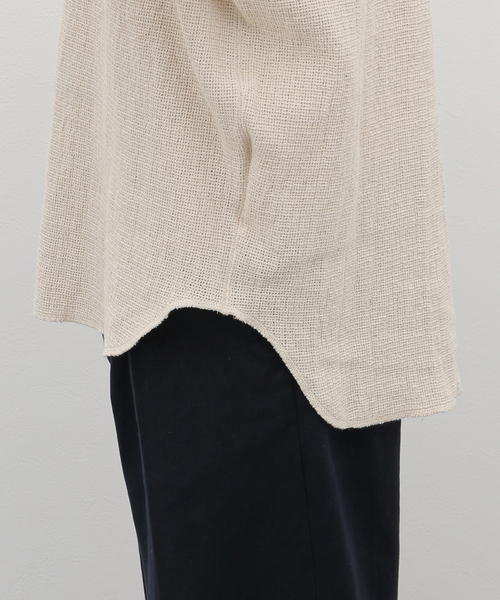 JOURNAL STANDARD J.S HOMESTEAD（ジャーナルスタンダードホームステッド）の「J.S.Homestead /  レノ メッシュ ファブリック ロンT（Tシャツ/カットソー・メンズ・マスタード/アイボリー/ブラック/ブラウン・LARGE/MEDIUM）」の22枚目の写真