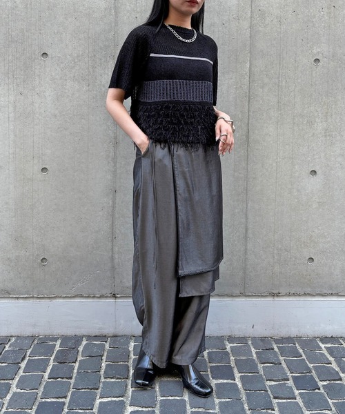 &g'aime（アンジェム）の「【&g'aime】ループMIX配色ニット　Loop Blend Color Knit（ニット/セーター・レディース・ブラック/モカ/ホワイト・FREE）」の22枚目の写真
