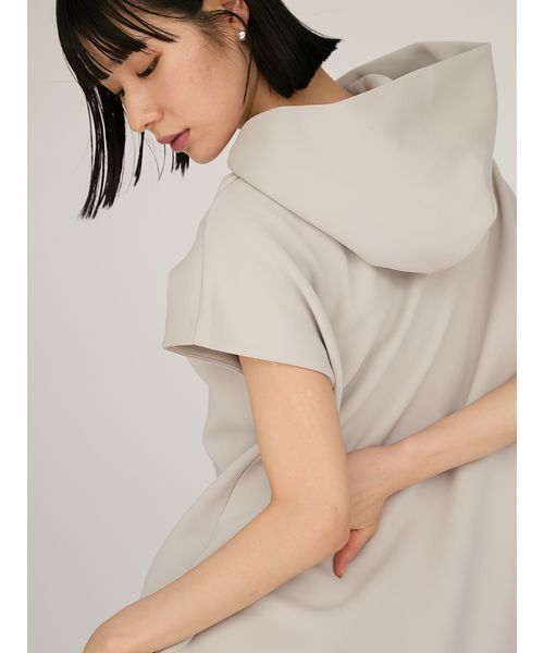 emmi(エミ)の「【限定カラー】emmiロゴフーディーワンピース(ワンピース・レディース・グレイッシュベージュ/ブラック/オリーブ・1/0)」の17枚目の写真