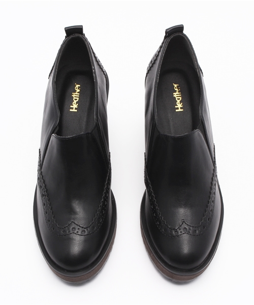 Heather(ヘザー)の「ウイングチップブーティー 707844(ブーティ・レディース・レッド系その他/ブラック・LARGE/MEDIUM)」の9枚目の写真