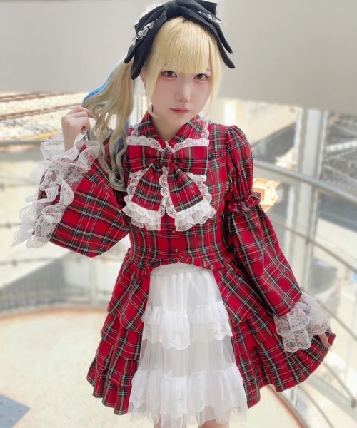Jamie エーエヌケー（ジェイミーエーエヌケー）の「お姫様ブラウス（シャツ/ブラウス・レディース・ブラック/レッド/A・M）」の4枚目の写真