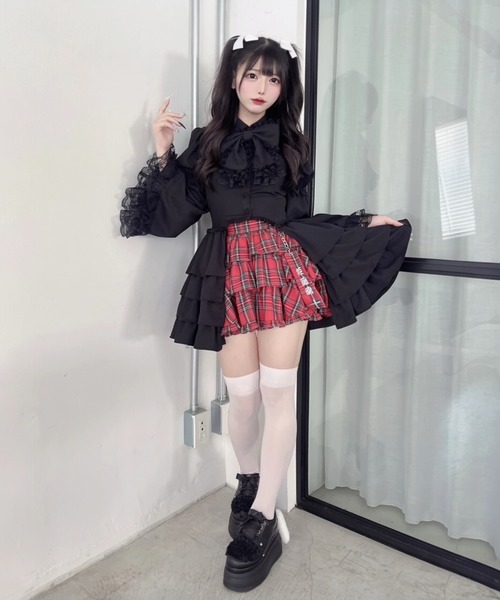 Jamie エーエヌケー(ジェイミーエーエヌケー)の「お姫様ブラウス(シャツ/ブラウス・レディース・ブラック/レッド/A・M)」の14枚目の写真