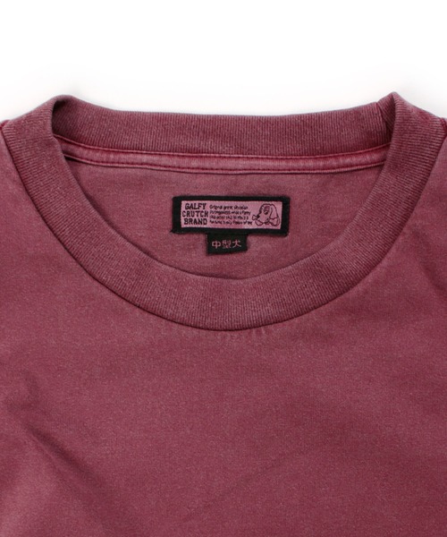 GALFY（ガルフィー）の「【GALFY/ガルフィー】穴の向こうにわんちゃんロンTee（Tシャツ/カットソー・メンズ・パープル/レッド/スミクロ・XL/L/M）」の10枚目の写真
