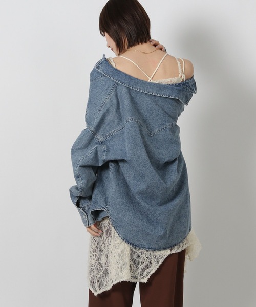 LAKOLE（ラコレ）の「2WAY起毛レースキャミワンピース / 592584（チュニック・レディース・ブラック/ブラウン/アイボリー・FREE）」の17枚目の写真