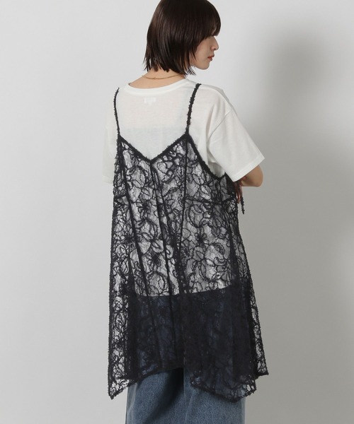 LAKOLE（ラコレ）の「2WAY起毛レースキャミワンピース / 592584（チュニック・レディース・ブラック/ブラウン/アイボリー・FREE）」の9枚目の写真