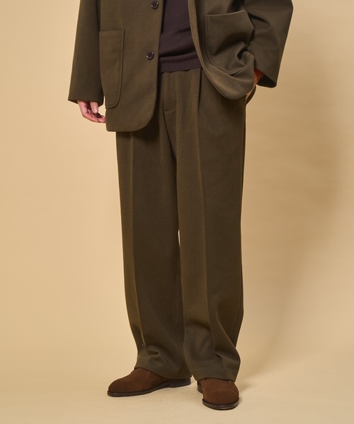 2tuck Peachskin Slacks / ツータックピーチスキンスラックス