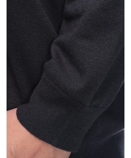 B&T CLUB（ビーティークラブ）の「ニット メンズ 大きいサイズ ふわかる 12G 天竺編み ウォッシャブル 襟付き ニットポロ セーター B＆T CLUB (ビーアンドティークラブ)（ニット/セーター・メンズ・ダークグレー/ブラック・5L/4L/3L）」の13枚目の写真
