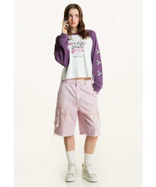AAPE BY A BATHING APE(エーエイプバイアベイシングエイプ)の「AAPE CARGO SHORTS(カーゴパンツ・レディース・ライトパープル・SMALL/XX-SMALL/X-SMALL)」の7枚目の写真