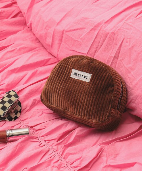 bpr BEAMS（ビーピーアール ビームス ）の「ワイドコーデュロイ ポーチ（ポーチ・レディース・サックスブルー/グレー/ネイビー/ピンク/ブラウン・ONE SIZE）」の3枚目の写真
