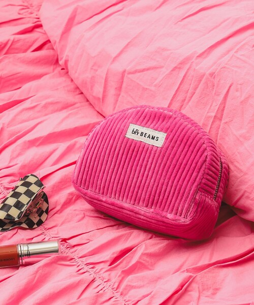 bpr BEAMS（ビーピーアール ビームス ）の「ワイドコーデュロイ ポーチ（ポーチ・レディース・サックスブルー/グレー/ネイビー/ピンク/ブラウン・ONE SIZE）」の5枚目の写真